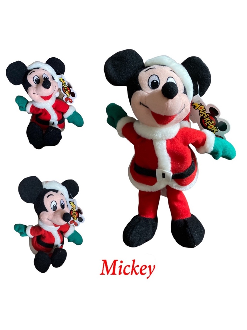 Mickey Mouse Christmas Santa Mini Bean Bag